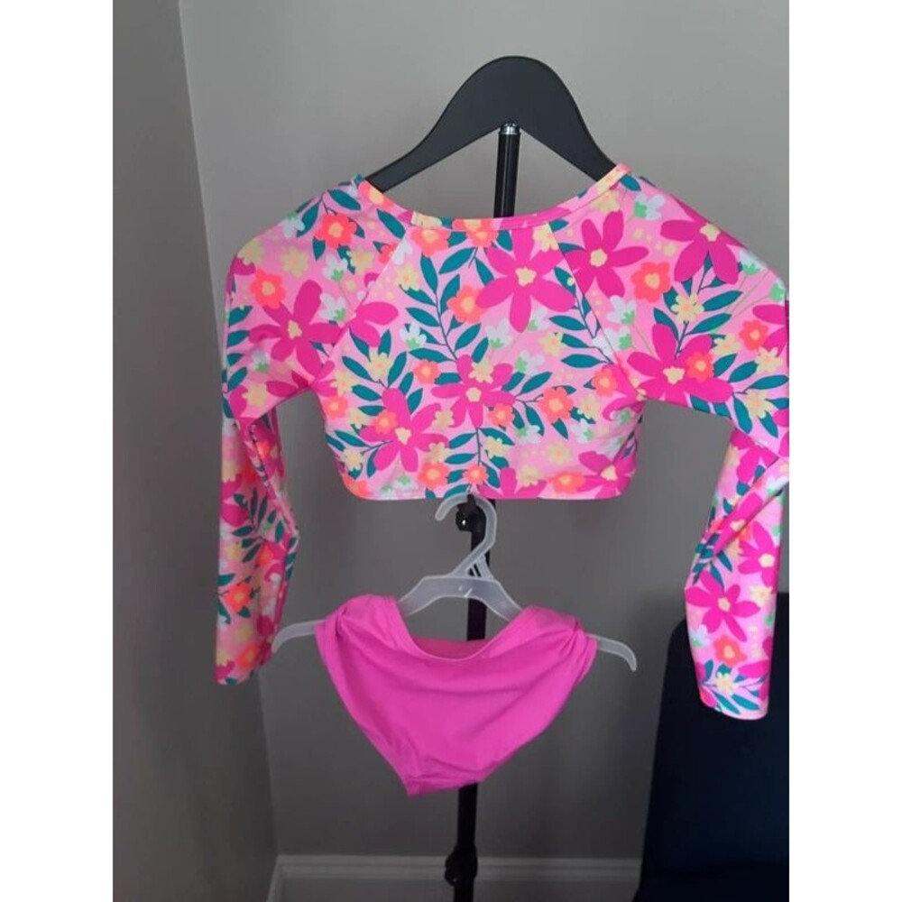 Girls Long Sleeve Swimsuit Large 10/12